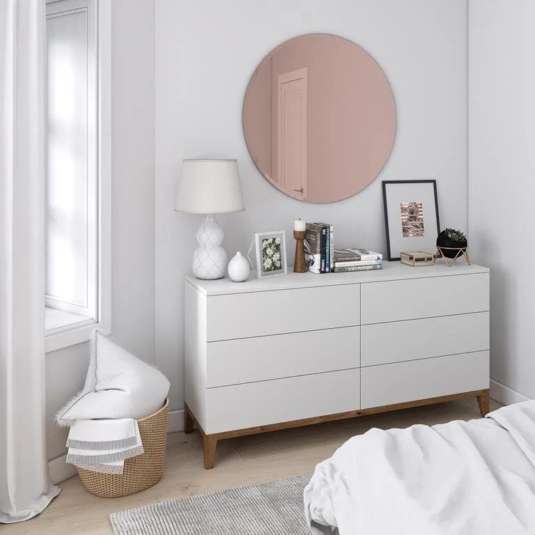 spiegel-slaapkamer-roze
